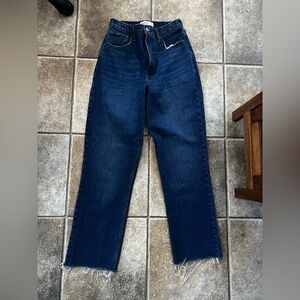 Abercrombie & Fitch 90s Straight Jeans Womens size 27 Ultra High Rise Curve Love